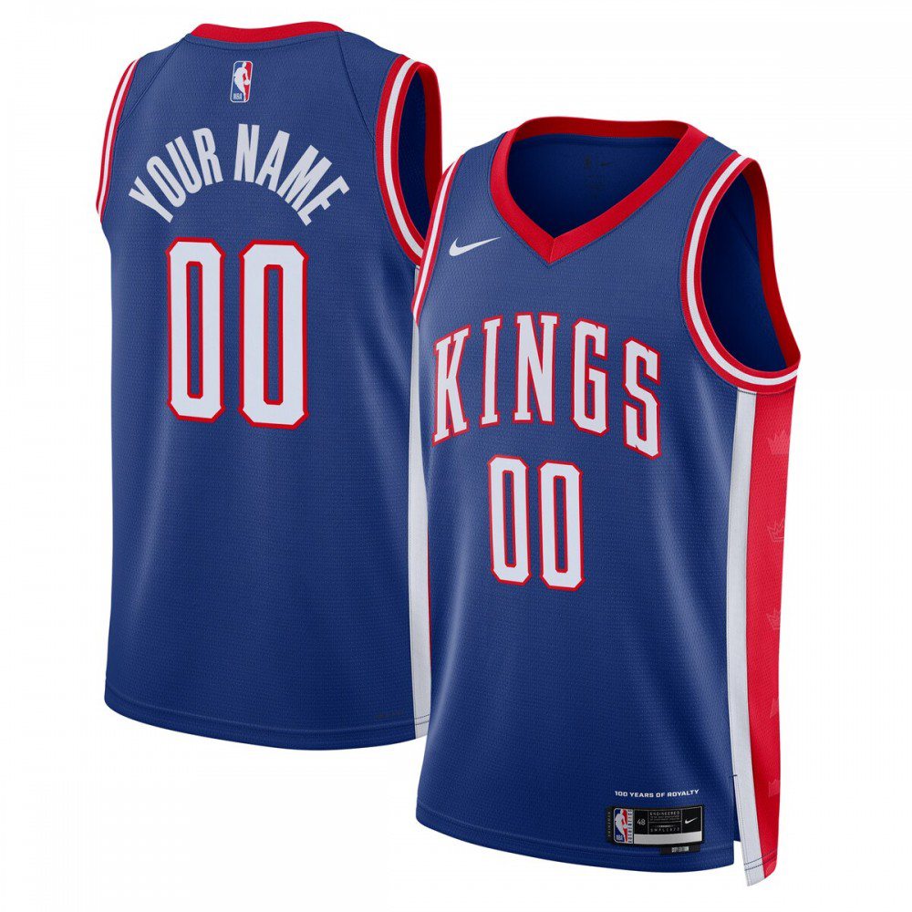 Sacramento Kings Unisex 2024/25 Custom Swingman Jersey - City Edition - Blue-Pro Kit Vault | Brand New 26/27 Sports Jerseys